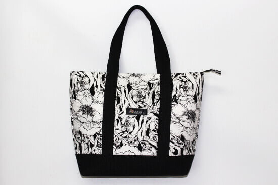 オリジナルバッグ薔薇白